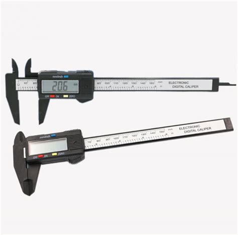 Mm Inch Lcd Digital Electronic Carbon Fiber Vernier Caliper Gauge