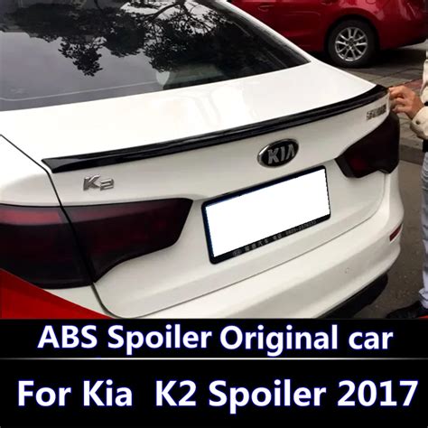 For Kia Rio K Spoiler High Quality Abs Material Car Rear