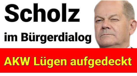 Scholz lügt Bürger vor laufender Kamera an YouTube