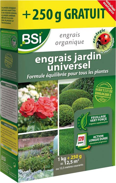 Bsi Engrais Universel Pour Bio Jardin Formule Quilibr E Pour