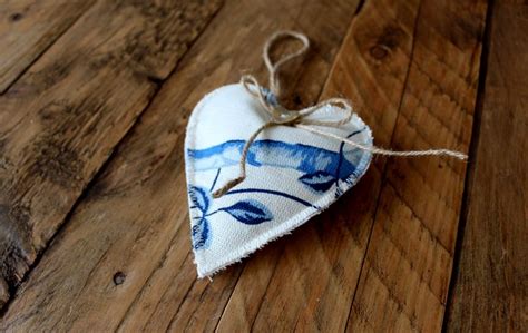 Laura Ashley Summer Palace Royal Blue Lavender Filled Heart Etsy UK