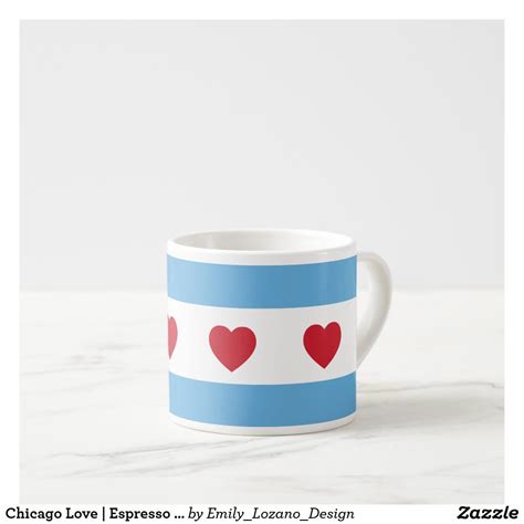 Chicago Love Espresso Cups Show Your Love Of Chicago With This