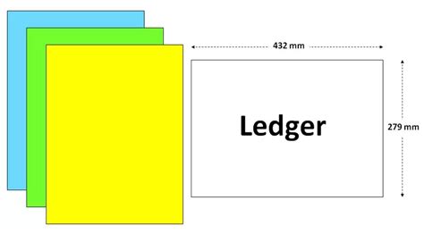 Ledger Size - Paper, Frame, Print (mm, cm, inch) - Mainthebest