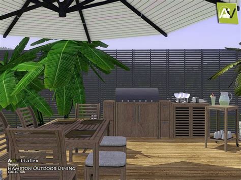 Hampton Outdoor Dining Found In Tsr Category Sims 3 Garden Sets