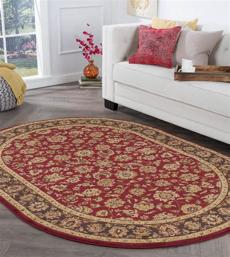 Bliss Rugs Danbury Traditional Indoor Oval Area Rug - Walmart.com