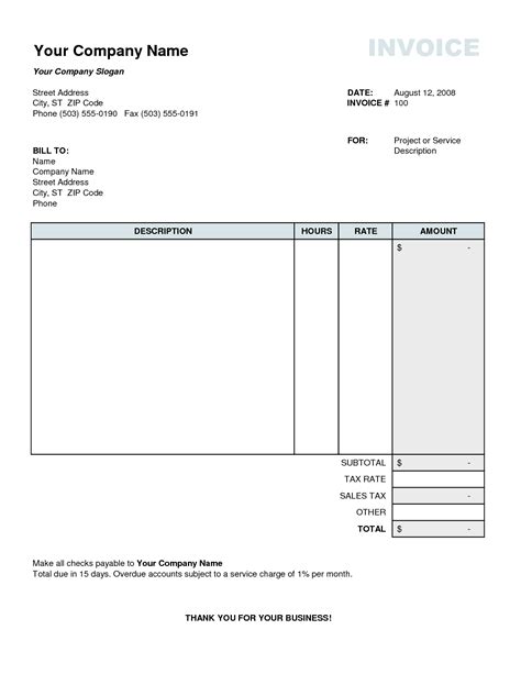 Tax Invoice Template Excel | invoice example