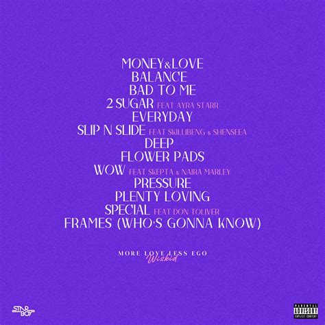 Here's the Tracklist for Wizkid's "More Love, Less Ego" Album dropping ...