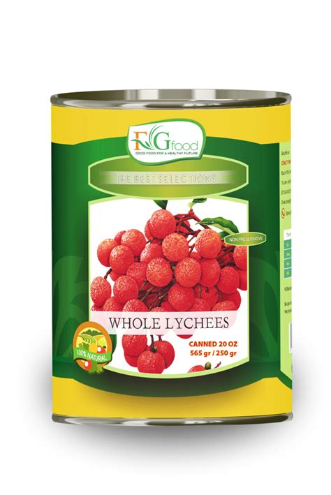 Canned lychees in syrup 20 Oz