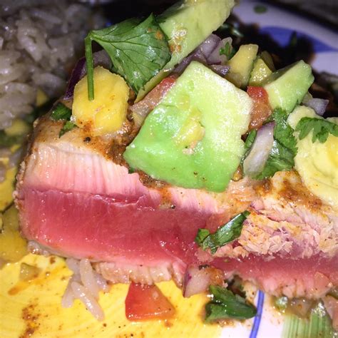 Blackened Tuna Steaks With Mango Salsa Recipe Allrecipes