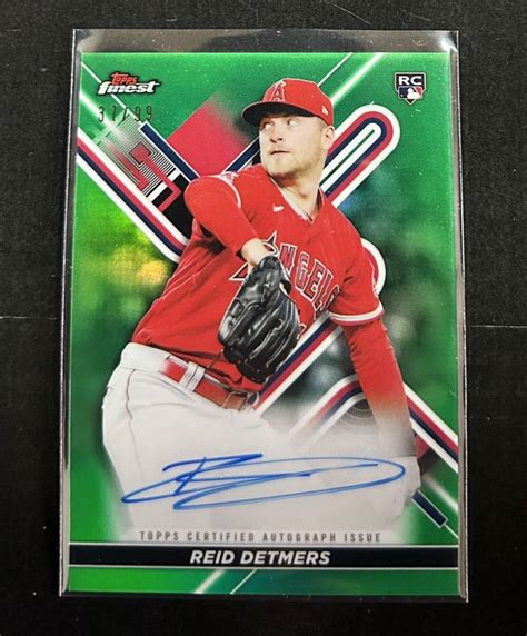 2022 Topps Finest MLB Reid Detmers Angels RC Auto 99枚限定 Green Refractor