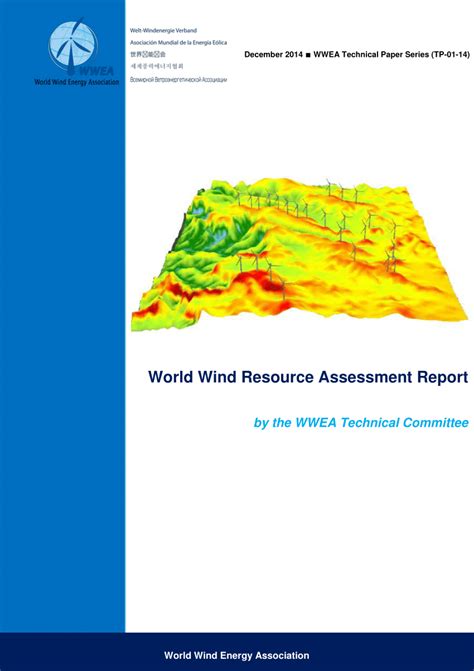 Pdf World Wind Resource Assessment Report