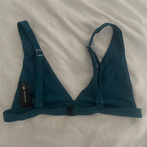 Blackbough Dark Teal Bikini Top Size S But Could Fit Depop