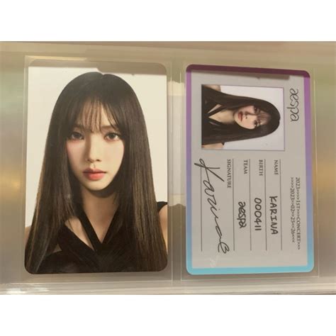 OFFICIAL AESPA KARINA PHOTOCARD ID SYNK MD Shopee Philippines