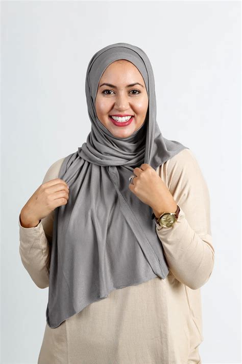 Foulard Jersey Coton Gris Souris Maya Square