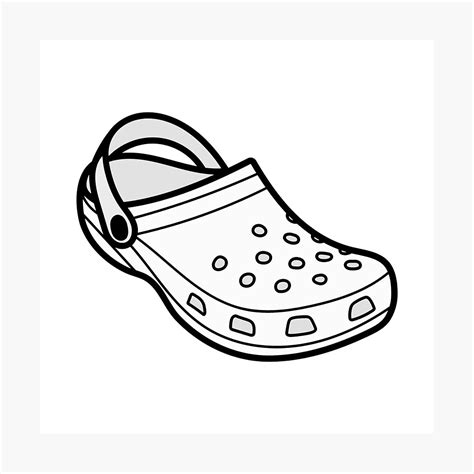 Croc Shoe Coloring Pages Coloring Pages