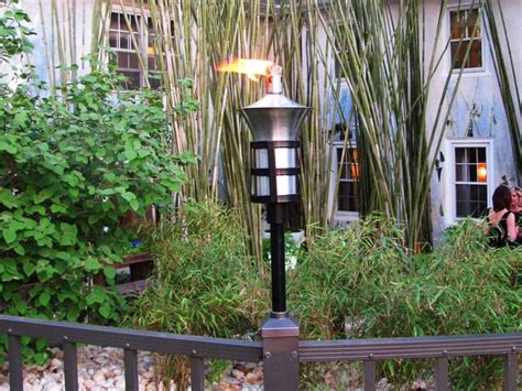 Tru Post Tiki Torch On A X Aluminum Fence Post Aluminum