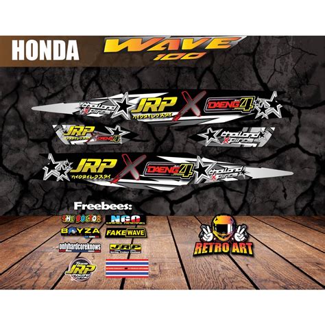 Honda Wave Jrp Xdaeng Thai Decals Shopee Philippines