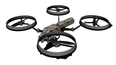 3d Model Prototype Quadrotor Vr Ar Low Poly Max Obj Mtl