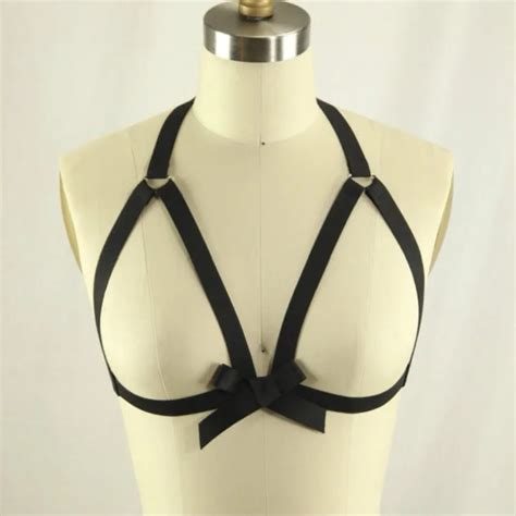 New Arrived Women Caged Goth Imbracatura Bra Sexy Bondage Lingerie