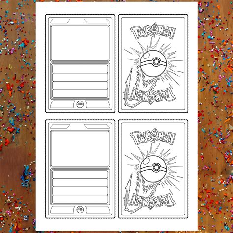 Printable Pokemon Card Template | Fanny Printable