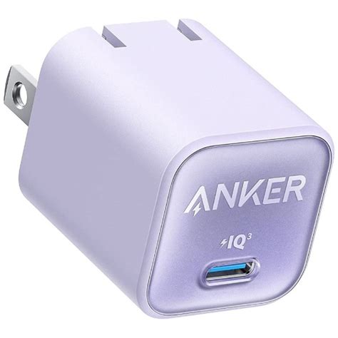 Anker 511 Charger （Nano III 30W） ヴァイオレット A2147NV1 [1ポート /USB Power ...