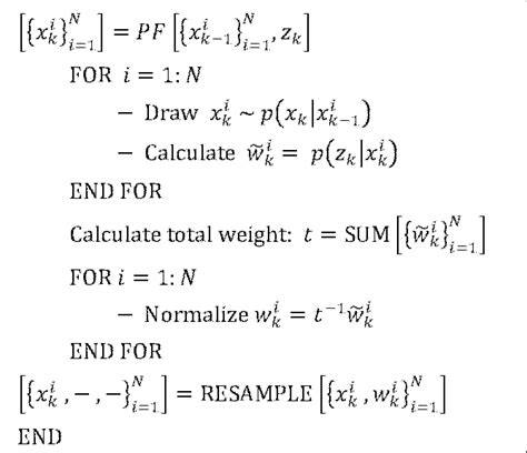 Particle Filter Algorithm | Download Scientific Diagram