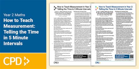 How To Teach Measurement In Year 2 Telling The Time In 5 Minute Intervals