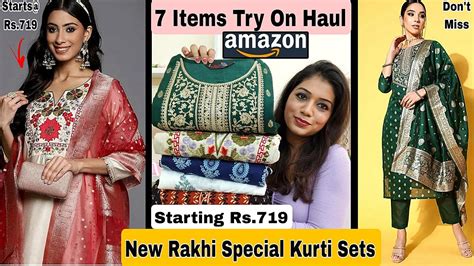 Amazon Kurti Kurta Set Haul Starting Rs 791 Amazon Kurti Set Haul