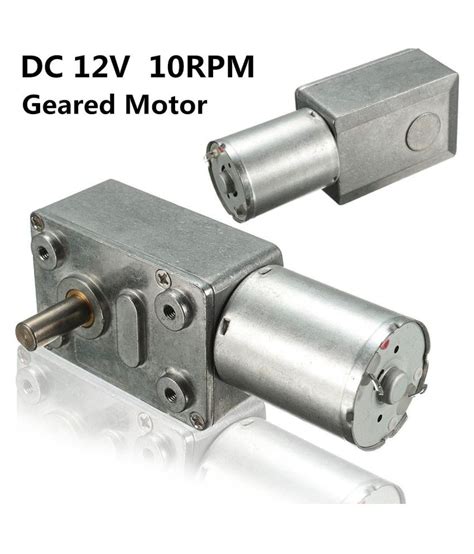 Buy Reversible Geared Motor DC 12V Powerful High Torque Turbo Worm