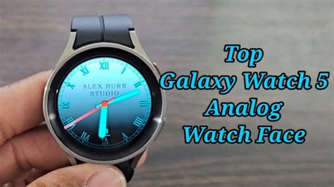 Galaxy Watch 5 Top Analog Watch Face For Wear Os Youtube