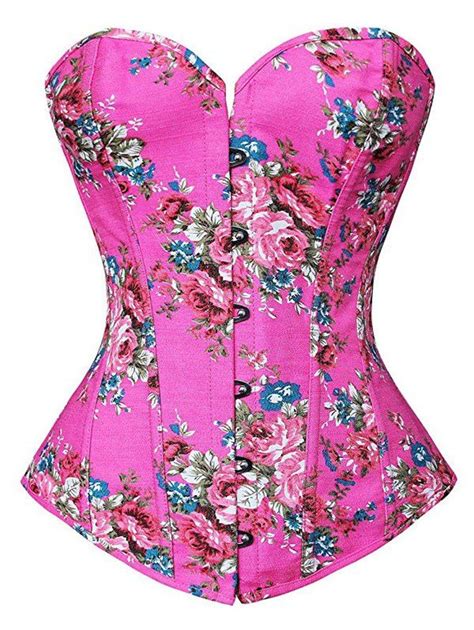 35 Off Lace Up Floral Corset Top Rosegal