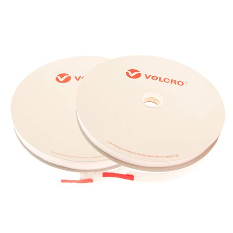 Velcro® Brand 20mm White Self Adhesive Hook And Loop 25m Rolls