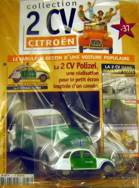 Norev Cv Polizei N Citroen Hachette Avec Boite Et Fascicule