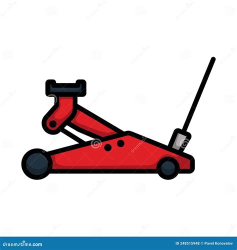 Hydraulic Jack Icon Stock Vector Illustration Of Stand 248515948