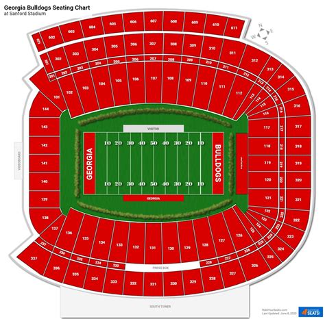 Uga Football Stadium Seating Chart - Stadium Seating Chart