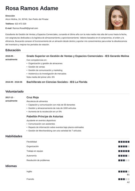 Ejemplo De Curr 237 Culum Empresarial Gratis En Word Plantillas Cv En