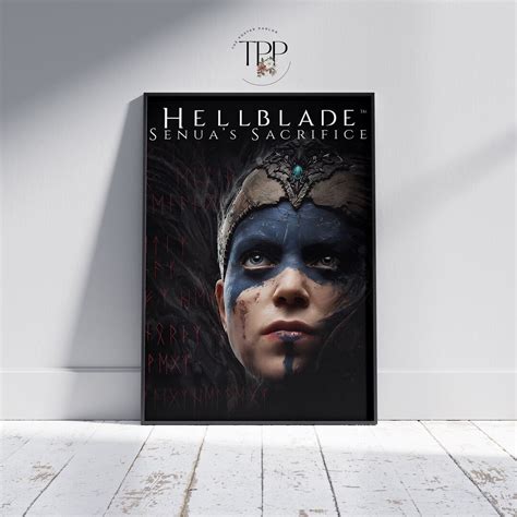 Hellblade Game Poster Senuas Sacrifice Wall Art Gaming Room Decor