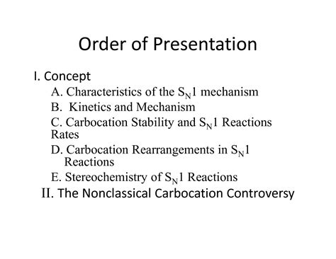 SOLUTION: Organic chemistry nucleophilic substitution reactions sn1 ... 