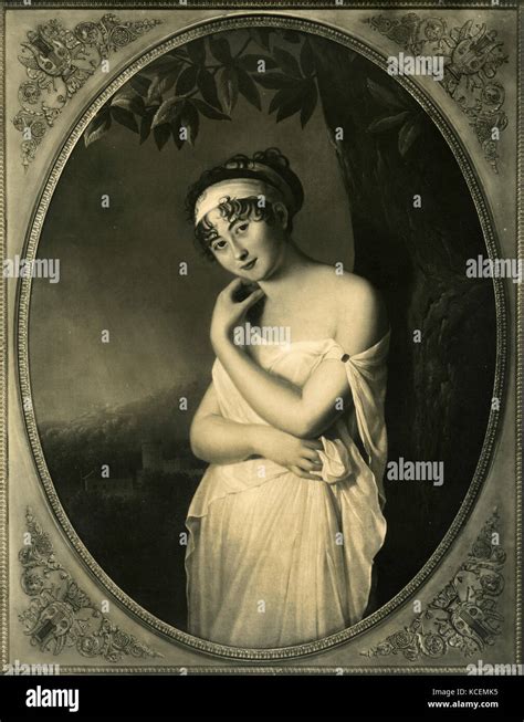 Portrait of Madame de Recamier, painting by Madame Morin Stock Photo ...