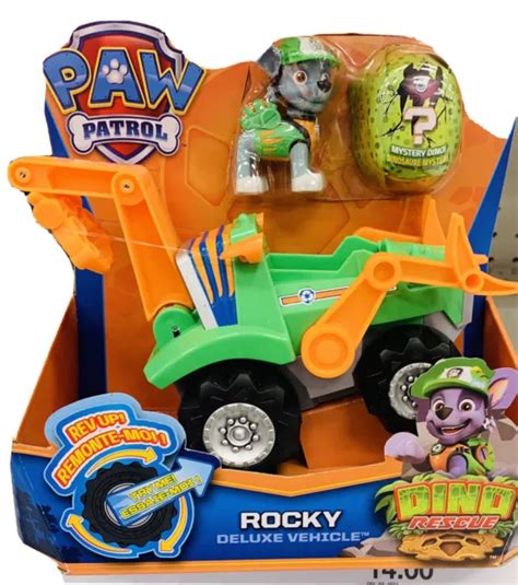 VÉHICULE DE LUXE Paw Patrol Dino Rescue Rev Up Rocky 2019 Spin Master