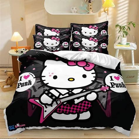 Sanrio Hello Kitty Bedding Set Quilt Duvet Melody Cinnamoroll Cover