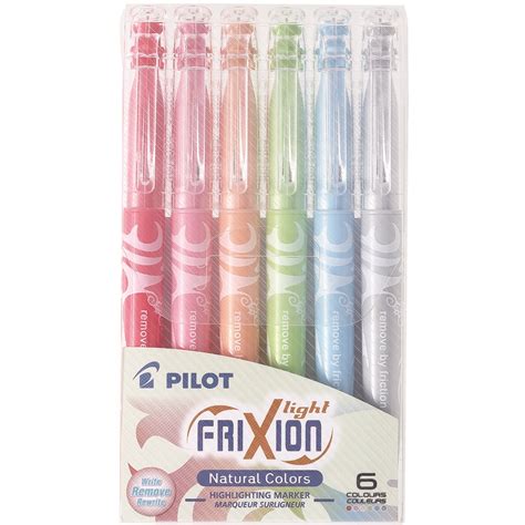 Pilot Frixion Erasable Light Natural Pens - 6 Pack | BIG W