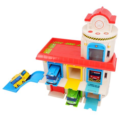 Tayo Mini Car Toy For Kids (Elevator garage) - Tayo the Little Bus