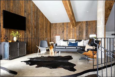 Rustic Modern Living Room With Fireplace - Living Room : Home Decorating Ideas #rYqnDVDPw9