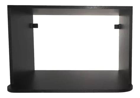 Suporte Nicho Para Forno Microondas Até 38 Litros Mdf Preto