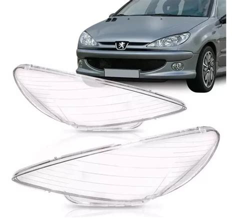 Lente Optica Acrilico Optica Peugeot 206 Liso