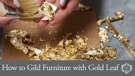 How To Gild Furniture With Gold Leaf Youtube