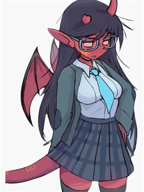 Meru The Succubus Sticker For Sale By Kokomi22 Redbubble