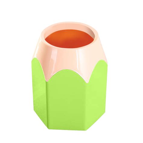 Gdfun Pencil Shaped Pen Holders Pencil Storage Organizer Cute Desktop Pen Cup Makeup Brush