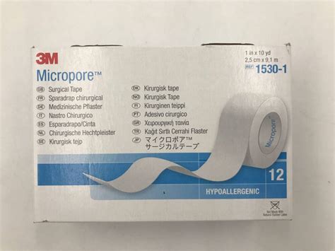 3m 1530 1 Micropore Surgical Tape 1in X 10yd 12box X Gb Tech Usa